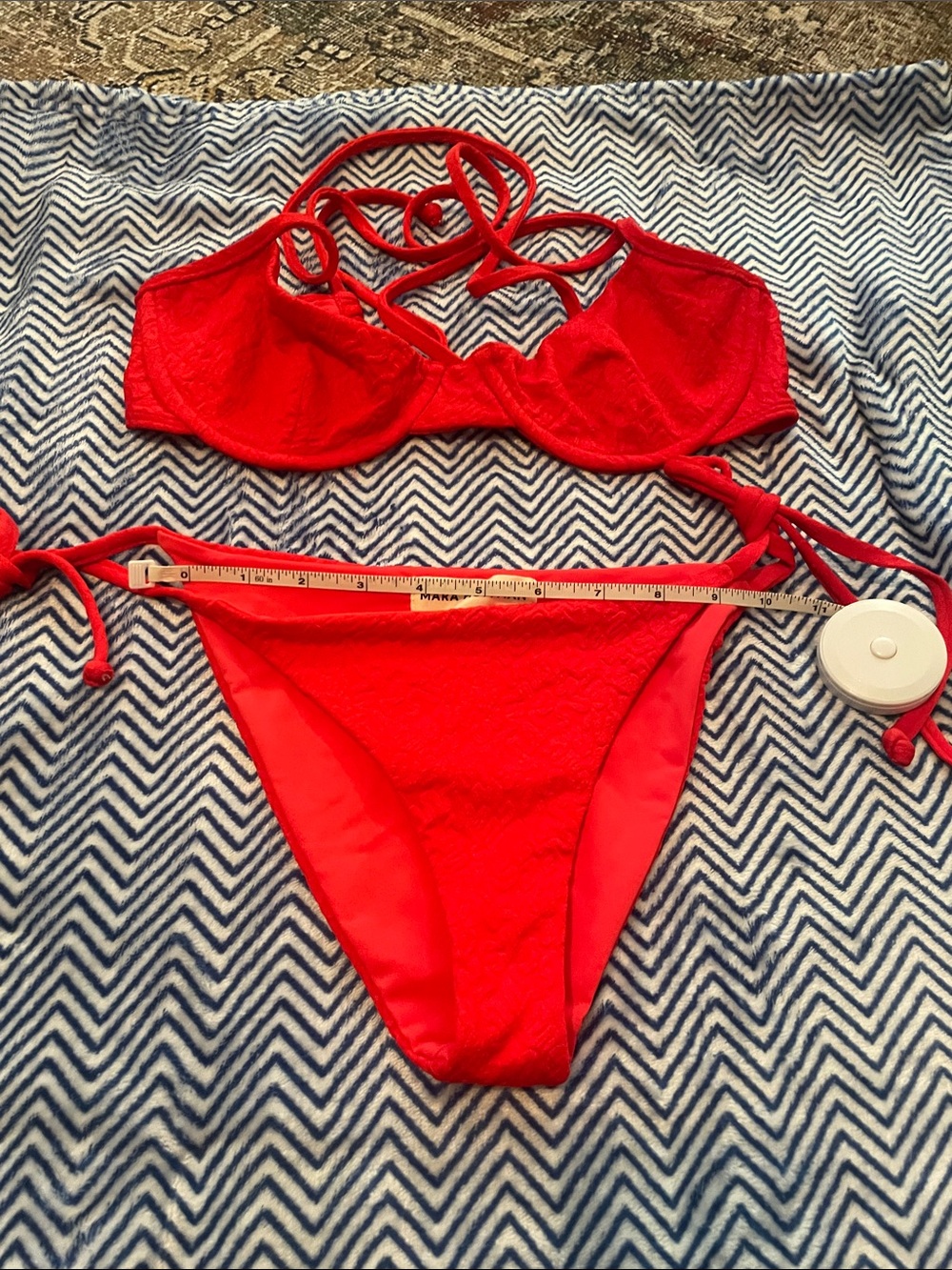 Red Two-Piece Bikini Set Mara Hoffman